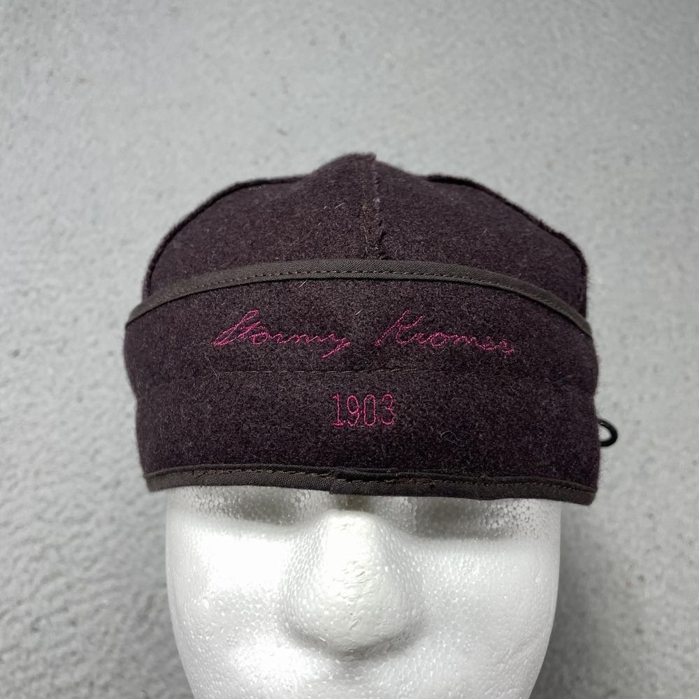 Stormy Kromer Hat Skull Cap Fitted Mens 7 1/4 Brown Wool Lined Winter Outdoor